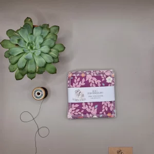 Lot de 5 lingettes en coton au motif sacha