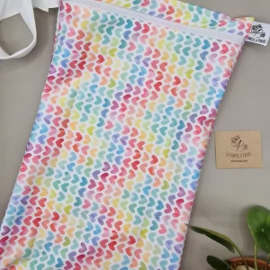 Sac à Patate imperméable – idéal pour ranger serviettes hygiéniques lavables ou maillot de bain mouillé, fabriqué en Suisse par La Fabrik a Patate