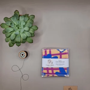 Lot de 5 lingettes en coton au motif 80