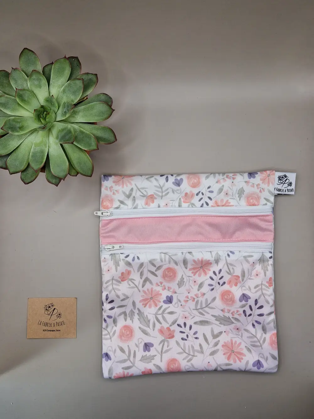 Pochette duo au motif spring