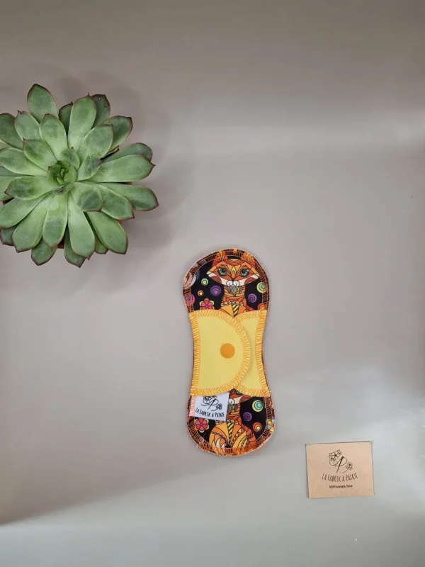 Protège Slip lavable renard – protection menstruelle réutilisable et absorbante, fabriquée en Suisse par La Fabrik a Patate.
