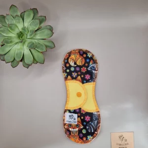 serviettes hygienique lavable Renard – protection menstruelle réutilisable et absorbante, fabriquée en Suisse par La Fabrik a Patate.