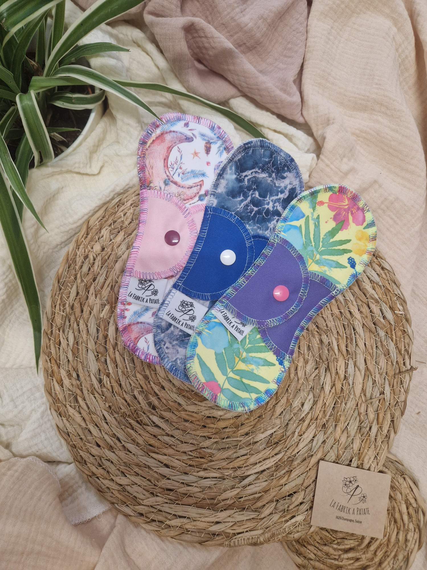 Pack Découverte – 3 Serviettes Hygiéniques Lavables adolescente