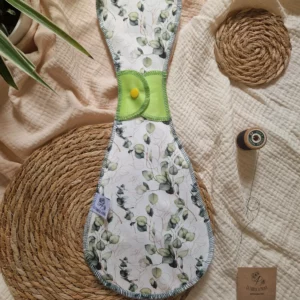 Serviette hygienique lavable 40cm au motif eucalyptus