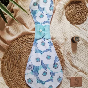Serviette hygienique lavable 40cm au motif lorna