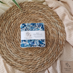 Lot de 5 lingettes en coton au motif Axelle