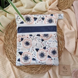 Pochette duo au motif Pavot