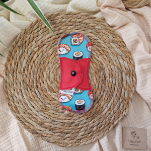 Protège slip lavable au motif Sushi